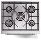 Ilve® Nostalgie II Series 30" Blue Gray Pro Style Dual Fuel Range-3