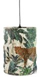 A & B Home Green/White Paper Pendant Lamp-1