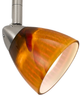 Cal® Lighting & Accessories Brushed Steel/Orange Track Light-0