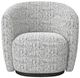 Parker House® Tatum 2-Piece Nightshade Swivel Accent Chair-3