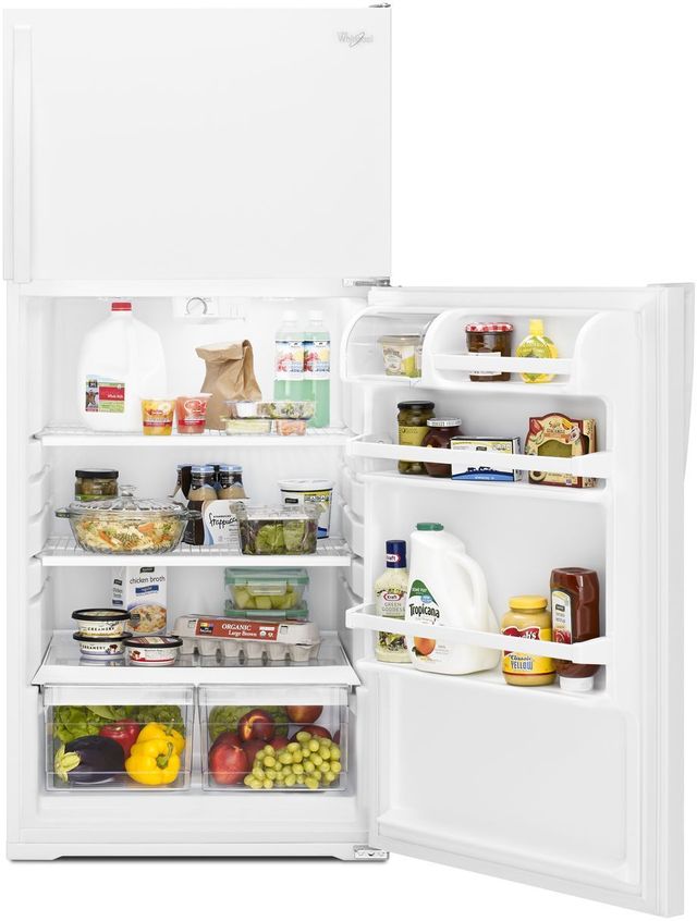 Whirlpool® 28 in. 14.3 Cu. Ft. White Top Freezer Refrigerator-6
