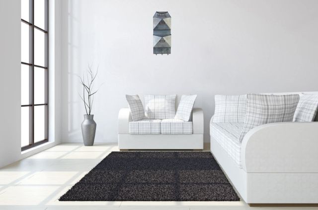 Classy Living Industrial Mail and Key Holder Wall Decor-1