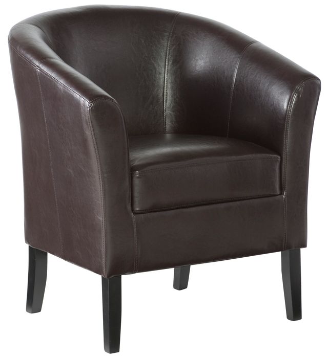 Linon Simon Brown Club Chair-0