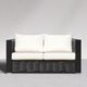 Enclover Chestnut Lux Birds Eye/Black Loveseat-1