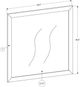 Monarch Specialties Inc. Light Grey/White Wall Mirror-1