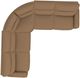 La-Z-Boy® Maddox Camel Reclining Sectional with Custom Layout Options-4