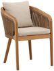 Dovetail Furniture Cian Natural/Sand Olefin/Teak Outdoor Dining Chair-0