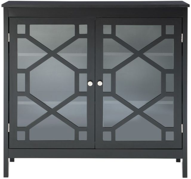 Linon Fetti Black Large Cabinet-3