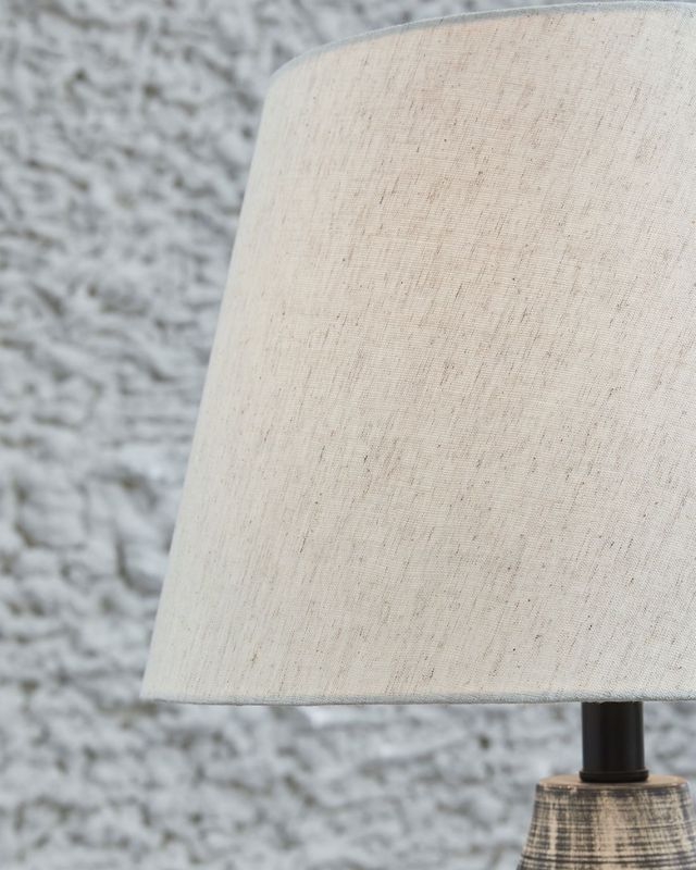 Signature Design by Ashley® Erivell 2-Piece Taupe/Black Table Lamp Set-4