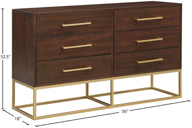 Meridian Furniture Maxine Dark Cherry Dresser-3