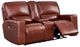 Leather Italia™ Georgetowne Broadway Brown Power Reclining Loveseat -0
