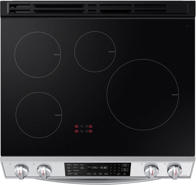 Samsung 30" White Glass Slide In Induction Range-6