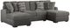 Emerald Home Berlin 3-Piece Herringbone/Sanded U-Shape Sectional-0