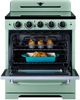 Unique Appliances Classic Retro 30" Summer Mint Green Slide-In Induction Range-3