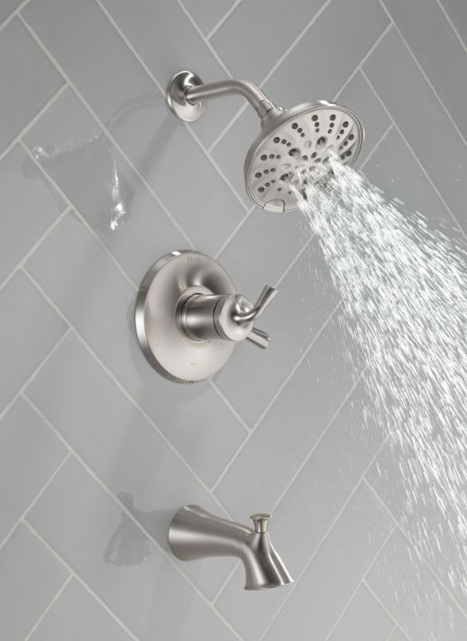 Delta Kayra® Monitor® 17 Series Stainless Tub and Shower Trim-1