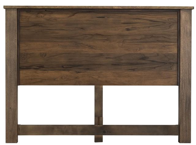 International Furniture Direct Natural Teca Brown Queen Panel Bed-3