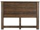 International Furniture Direct Natural Teca Brown Queen Panel Bed-3