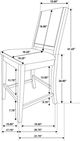 Coaster® Patterson 2-Piece Beige/Brown Upholstered Counter Stool Set-2