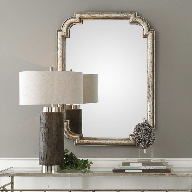 Uttermost® Calanna Silver Leaf Mirror-1