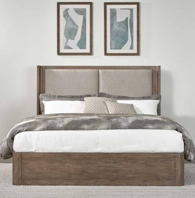 Liberty Furniture South Bend Burnished Clay/Gravel King Shelter Panel Bed-1