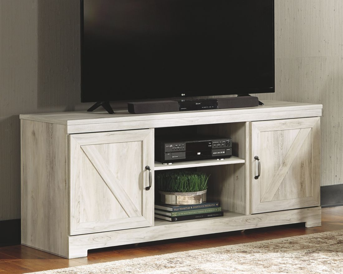 Signature Design by Ashley Bellaby Whitewash 63 TV Stand