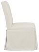 Fairfield® Customizable Entree Dining Pull Short Back Skirted Dining Chair with Buttons-2