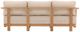 Dovetail Furniture Redford Natural/Sand Fabric/Teak Outdoor Sofa-3