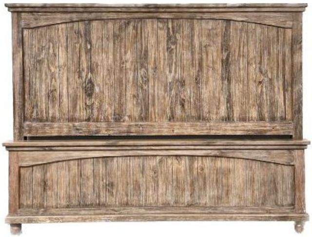 Million Dollar Rustic Macy Brown Lt Barnwood Queen Bed-0