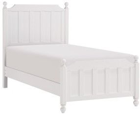 Mazin Furniture Wellsummer 4 Piece White Twin Bedroom Set-2