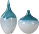 Uttermost® Carlas 2-Piece Teal Green Vase Set-0