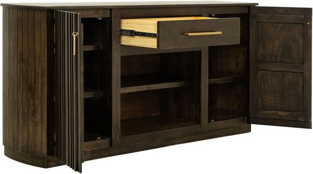 International Furniture Direct Mezquite Dark Brown TV Stand-4