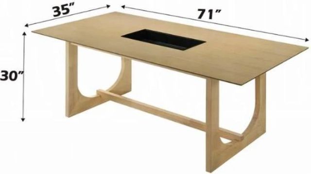 ACME Furniture Blayde Natural Dining Table-2
