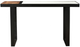 Moe's Home Collection Blox Black Console Table with Brown and White Top -1