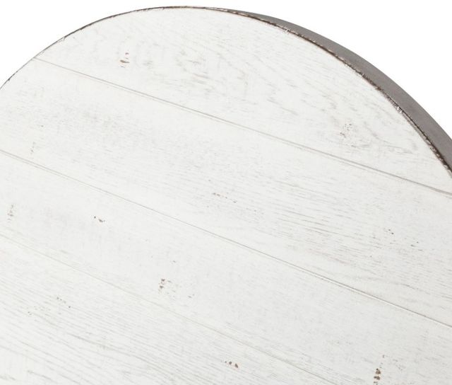 Liberty Furniture Modern Farmhouse Flea Market White Round Splay Cocktail Table-3