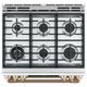 Café™ 30" Matte White Slide In Double Oven Gas Range-4