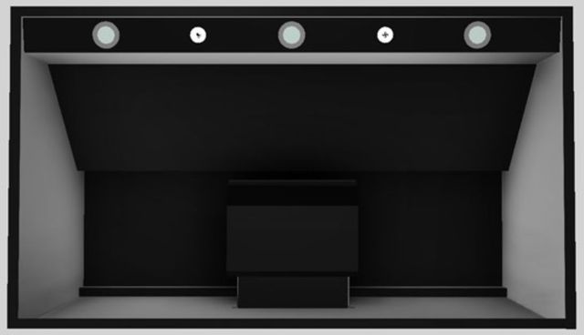 Vent-A-Hood® Premier Magic Lung® 48" Black Wall Mounted Range Hood-3