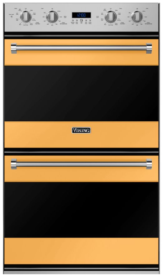 Viking® 3 Series 30" Daffodil Double Electric Wall Oven-0