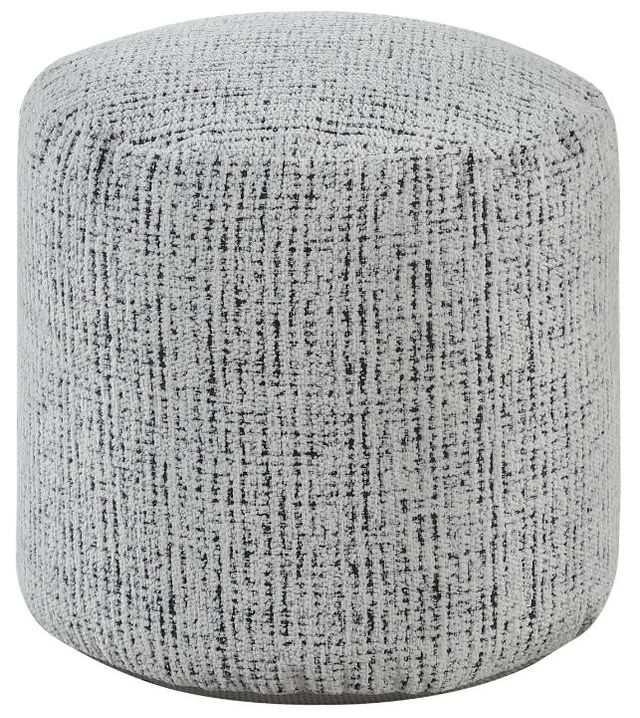 Homelegance® Easley Black/White Cylindrical Pouf-0