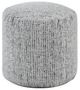 Homelegance® Easley Black/White Cylindrical Pouf-0