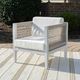 Linon Calabash White Aluminum/Fabric Outdoor Side Chair-1