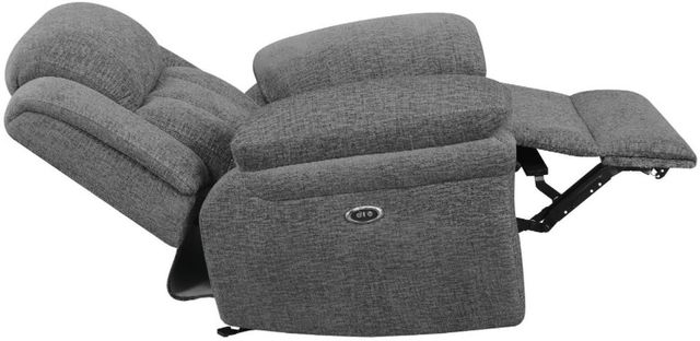 Coaster® Bahrain Charcoal Upholstered Power Glider Recliner-3