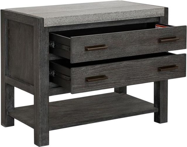 Magnussen Home® Plum Creek Ravenwood Black Open Nightstand-1