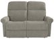 Flexsteel® Davis Dove Power Reclining Loveseat with Power Headrests-0