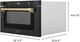 ZLINE Autograph Edition 24" 1.2 Cu. Ft. Black Stainless Steel Built-in Microwave Drawer with Champagne Bronze Handle-2