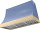 AGA Marquee 48" Carnaby Blue Wall Mounted Range Hood  with Polished Brass Trim-0