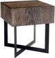 Moe's Home Collection Tiburon Natural Side Table with Black Metal Base-1