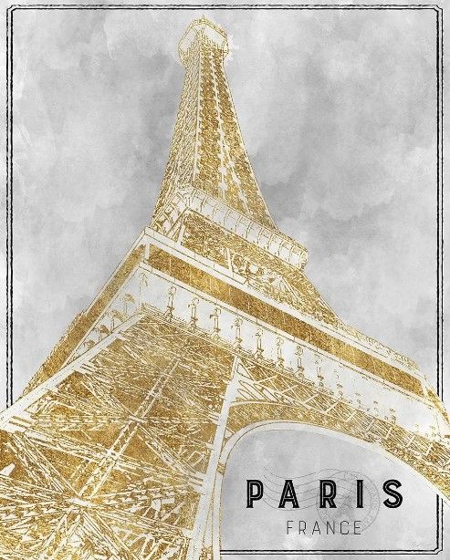 Classy Art Shimmering Eiffel by Natalie Carpentieri Wall Art-0