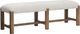 Magnussen Home® Plum Creek Elite Dove/Sierra Brown Bench with Upholstered Seat-0