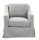 Montclair French Grey Slipcover Swivel Chair-1