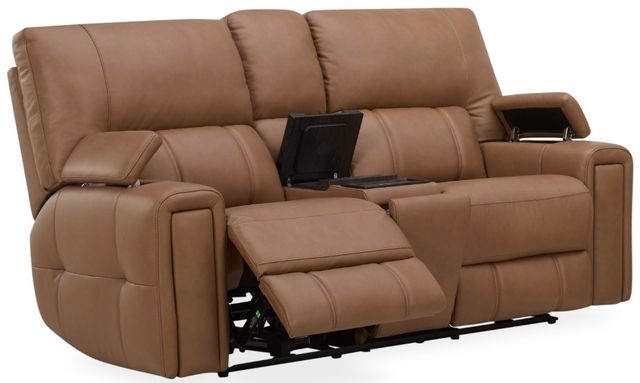 Southern Motion™ Customizable Hudson Triple Power Reclining Console Loveseat with Cooling Unit-1